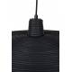 Suspension Balance L Nature Zuiver Luminaire Eclairage en Métal Noir et Rotin Couleur Noire 12x60x60cm
