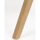 Lot de 2 Fauteuils de Table Flexback Zuiver Chaises Bois et Tissu Bouclé Beige Assises avec Accoudoirs Design 57x64x79cm