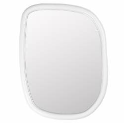 Miroir Looks M Zuiver Glace d’Intérieur Coloris Blanc Décoration Murale en Verre et Manguier 4x55x70cm
