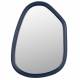 Miroir Looks S Zuiver Glace d’Intérieur Coloris Bleu Foncé Décoration Murale en Verre et Manguier 2x49x67cm