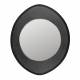Miroir Aren S Dutchbone Glace Forme Œil Manguier Finition Noire Décoration Murale 5x73x100cm