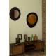 Miroir Aren S Dutchbone Glace Forme Œil Manguier Finition Noire Décoration Murale 5x73x100cm