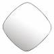 Miroir Mila Woody Glace Intérieur Décoration Murale Carré en Verre et Métal Noir 4x50x50cm