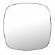 Miroir Mila Woody Glace Intérieur Décoration Murale Carré en Verre et Métal Noir 4x50x50cm
