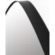Miroir Mila Woody Glace Intérieur Décoration Murale Carré en Verre et Métal Noir 4x50x50cm