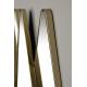 Miroir Kyoko Dutchbone Ensemble de Glaces Murale Finition Laiton Décoration Murale Losanges en Verre et Métal 4x70x77cm