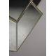 Miroir Miyu Dutchbone Ensemble de 5 Glaces Murales Finition Laitonnée Décoration Losanges en Verre et Métal 4x51x107cm