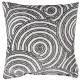 Coussin Décoratif Rings Naturel Anthracite Zuiver Décoration de Canapé Fauteuil en Tissu 12x45x45cm