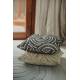 Coussin Décoratif Rings Naturel Anthracite Zuiver Décoration de Canapé Fauteuil en Tissu 12x45x45cm