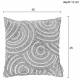 Coussin Décoratif Rings Naturel Anthracite Zuiver Décoration de Canapé Fauteuil en Tissu 12x45x45cm