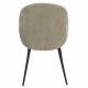 Lot de 2 Chaises Cozy Zuiver Assises de Table Tissu Mousse et Métal Noir Duo de Fauteuils de Salle à Manger 53x57x82cm