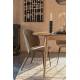 Lot de 2 Chaises Cozy Zuiver Assises de Table Tissu Moutarde et Métal Noir Duo de Fauteuils de Salle à Manger 53x57x82cm