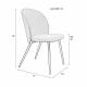 Lot de 2 Chaises Cozy Zuiver Assises de Table Tissu Moutarde et Métal Noir Duo de Fauteuils de Salle à Manger 53x57x82cm