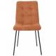 Chaise Liona Athezza Assise de Table Métal et Tissu Fox Siège de Séjour Fauteuil Matelassé 45x56x87cm