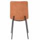 Chaise Liona Athezza Assise de Table Métal et Tissu Fox Siège de Séjour Fauteuil Matelassé 45x56x87cm