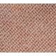 Banquette Jodie Athezza Banc d’Intérieur en Bois et Tissu Orange Assise 2 Places Seventies 42x46x125cm