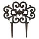 Bordure Extérieure Grille en Fonte Patinée Marron Décoration à Planter 0,5x29x31,5cm
