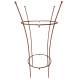 Grand Cerceau à Plantes Support à Pivoine en Acier Oxydé Cercle à Double Ouverture Treillis de Jardin 70x70x114cm
