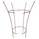 Grand Cerceau à Plantes Support à Pivoine en Acier Oxydé Cercle à Double Ouverture Treillis de Jardin 70x70x114cm
