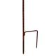 Magnifique Eolienne Double Hélices Tuteur Mobile de Jardin en Acier Oxydé 23x65x212cm