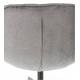 Fauteuil Smile Athezza Assise Lounge Tissu Gris et Métal Noir Siège de Salon Design 72x75x79cm