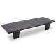 Table Basse Vinh Athezza Table de Salon Rectangulaire Manguier Finition Noire Design Ethnique 35x60x160cm
