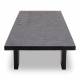 Table Basse Vinh Athezza Table de Salon Rectangulaire Manguier Finition Noire Design Ethnique 35x60x160cm
