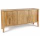 Buffet Itarsi Athezza Enfilade 3 Portes en Manguier Bahut Vaisselier Scandinave 40x78x140cm