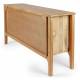 Buffet Itarsi Athezza Enfilade 3 Portes en Manguier Bahut Vaisselier Scandinave 40x78x140cm