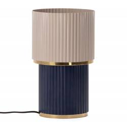 Lampe de Salon Monika Athezza Lampe à Poser en Métal Luminaire Bicolore Rose et Bleu 23x23x39cm