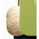 Applique Nil Athezza Luminaire Mural en Fer et Aluminium Eclairage Vert d'Eau, Vert et Doré Décoration lumineuse 14,5x26x49cm