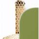 Applique Nil Athezza Luminaire Mural en Fer et Aluminium Eclairage Vert d'Eau, Vert et Doré Décoration lumineuse 14,5x26x49cm