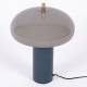 Lampe Maui Athezza Luminaire Champigon en Métal Bleu Ciel et Bleu Lampe à Poser Design 30x30x40cm