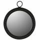 Grand Miroir Rondon Athezza Glace en Bois Décoration Murale Design Ethnique 3x56,5x68,5cm