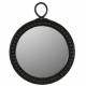 Miroir Rondon Athezza Glace en Bois Décoration Murale Design Ethnique 3x43x53,5cm
