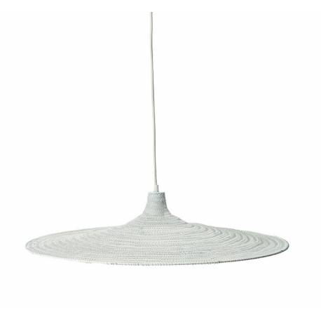 Suspension Fillie Blanche Athezza Luminaire Moderne Eclairage en Métal Blanc 70x70x100cm