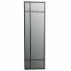 Miroir Rethel Athezza Glace Rectangulaire Fer Patiné Noir Décoration Murale Forme Symétrique 2x50x160cm