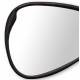 Glace Brinda Athezza Miroir Mural en Fonte d'Aluminium Finition Noire Décoration Design 3x52x70cm