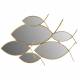 Miroir Poissons Athezza Glace Décor Métal Animaux Aquatiques Doré Décoration Murale Marine 4,5x80x115,5cm