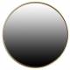 Grand Miroir Mona Athezza Glace Murale de Forme Rond Décoration en Métal Patiné Doré 5x70x70cm