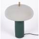 Lampe Maui Athezza Luminaire Champigon en Métal Vert et Vert d'Eau Lampe à Poser Design 30x30x40cm