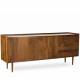 Buffet Kinara Athezza Enfilade Manguier Bahut 2 Portes 3 Tiroirs Vaisselier 45x75x174cm