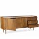Buffet Kinara Athezza Enfilade Manguier Bahut 2 Portes 3 Tiroirs Vaisselier 45x75x174cm