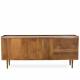 Buffet Kinara Athezza Enfilade Manguier Bahut 2 Portes 3 Tiroirs Vaisselier 45x75x174cm