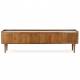 Meuble TV Kinara Enfilade basse 4 portes meuble de salon en manguier Bahut de rangement 35x50x174cm