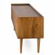 Meuble TV Kinara Enfilade basse 4 portes meuble de salon en manguier Bahut de rangement 35x50x174cm