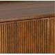Meuble TV Kinara Enfilade basse 4 portes meuble de salon en manguier Bahut de rangement 35x50x174cm