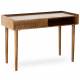 Bureau Kinara Athezza Secretaire en Manguier Couleur Naturelle Console à Niche et Tiroir 50x76x110cm