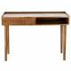 Bureau Kinara Athezza Secretaire en Manguier Couleur Naturelle Console à Niche et Tiroir 50x76x110cm