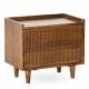 Table de Nuit Kinara Athezza Chevet en Manguier Sellette d'Appoint Double Tiroirs 30x40x45cm